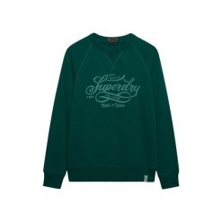 Bluza z nadrukiem Superdry Merchant Vintage. Zielone bluzy bez kaptura męskie Superdry., m. Za 327.70 zł.