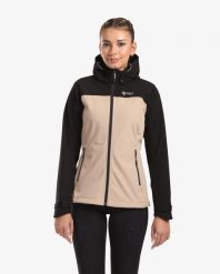 Damska kurtka softshell Kilpi RAVIA-W. Brązowe kurtki damskie Kilpi, na jesień, bez wzorów, z materiału, bez kaptura. Za 271.50 zł.
