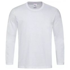 Koszulka Z Długim Rękawem Unisex Comfort Dla Dorosłych. Białe t-shirty damskie Stedman, bez wzorów, bez kołnierzyka. Za 70.99 zł.