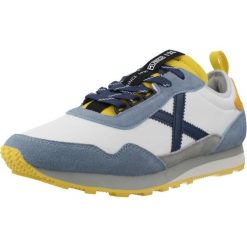 Buty MUNICH UM 91 Niebieski. Niebieskie buty trekkingowe męskie munich, ze skóry, bez zapięcia, trekkingowe. Za 490.99 zł.