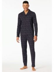 Schiesser Piżama w kolorze antracytowym rozmiar: 52. Czarne piżamy męskie Schiesser, bez wzorów, z bawełny, bez ramiączek. Za 208.99 zł.