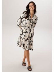 Aniston Sukienka w kolorze beżowo-czarnym rozmiar: 40. Brązowe sukienki damskie Aniston, bez wzorów, z wiskozy, bez kołnierzyka, bez ramiączek, midi. Za 173.99 zł.