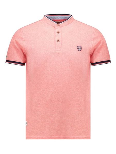 Geographical Norway Koszulka polo "Kazioblend" w kolorze koralowym rozmiar: M. Czerwone koszulki polo męskie Geographical Norway, m, bez wzorów, z bawełny, bez ramiączek. Za 84.21 zł.