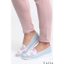 Niebieskie Mokasyny Ocean Drive. Niebieskie mokasyny damskie Born2be, z materiału. Za 39.99 zł.