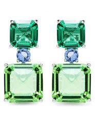 Luxenter Srebrne kolczyki-wkrętki z cyrkoniami rozmiar: onesize. Szare kolczyki damskie Luxenter, z cyrkonią, srebrne. Za 287.16 zł.