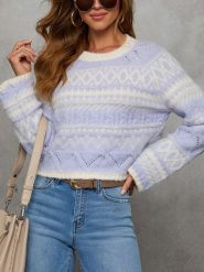 LA Angels Sweter w kolorze błękitno-kremowym rozmiar: M. Brązowe swetry klasyczne damskie LA Angels, m, bez kołnierzyka. Za 230.59 zł.