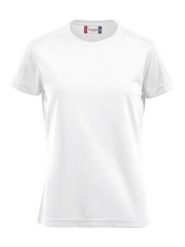 Clique T-shirt Ice-T Women – oddychający 100% poliester. Białe t-shirty damskie CLIQUE, l, bez wzorów, z materiału, bez kołnierzyka. Za 114.44 zł.
