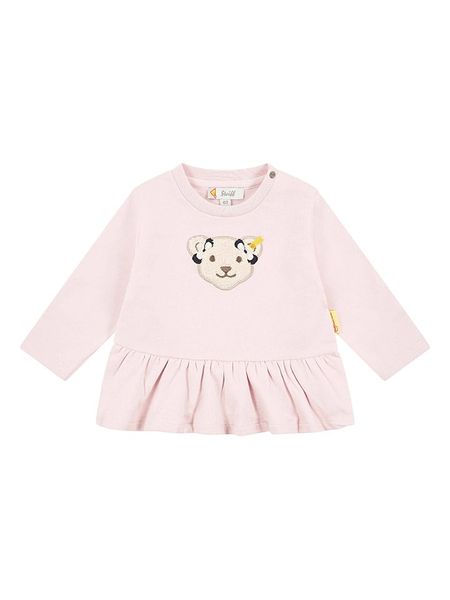 Steiff Bluza w kolorze jasnoróżowym rozmiar: 86. Czerwone bluzy i bluzki niemowlęce Steiff, bez wzorów, bez ramiączek, bez kaptura. Za 82.95 zł.