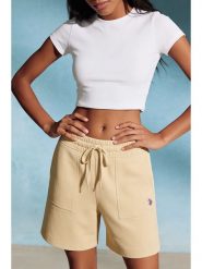 U.S. Polo Assn. Szorty dresowe w kolorze żółtym rozmiar: XL. Żółte szorty damskie U.S. Polo Assn., bez wzorów, z bawełny. Za 104.89 zł.