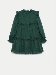 Abel & Lula Sukienka codzienna 5526 Zielony Regular Fit. Zielone sukienki dziewczęce Abel & Lula, bez wzorów, z syntetyku, bez ramiączek. Za 219.99 zł.