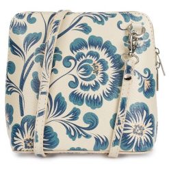 Listonoszka włoska Vera Pelle wanilia K03. Białe torby na laptopa męskie ze skóry. Za 109.90 zł.