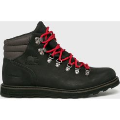Sorel - Buty Madson Hiker Waterproof. Czarne buty trekkingowe męskie Sorel, na zimę, z materiału, bez zapięcia, outdoorowe. Za 769.90 zł.