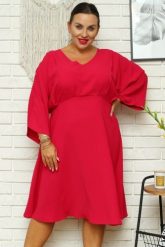 Sukienka ekskluzywna odcinana pod biustem TYCJANA malinowa promocja. Różowe sukienki damskie KARKO, na randkę, na lato, plus size, bez wzorów, z elastanu, eleganckie, bez kołnierzyka, plus size, bez ramiączek, maxi, kopertowe. Za 89.50 zł.