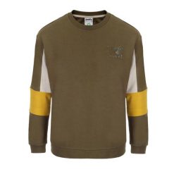 Bluza męska DIADORA SWEATSHIRT CREW SHIELD. Zielone bluzy bez kaptura męskie Diadora, m. Za 99.99 zł.