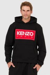 KENZO Czarna bluza męska z kapturem. Czarne bluzy z kapturem męskie Kenzo, l. W wyprzedaży za 769.99 zł.