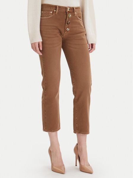 ViCOLO Jeansy DF5056 Brązowy Regular Fit. Brązowe jeansy damskie ViCOLO. Za 419.99 zł.