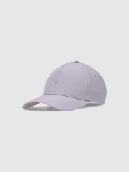 4F Czapka z daszkiem strapback uniseks - fioletowa S/M. Fioletowe czapki z daszkiem damskie 4f, bez wzorów, z syntetyku. W wyprzedaży za 59.99 zł.
