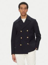 Liu Jo Płaszcz QA5245 E1003 Granatowy Regular Fit. Niebieskie płaszcze męskie Liu Jo, m, bez wzorów, z syntetyku. Za 559.99 zł.