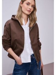 Street One Kurtka przejściowa w kolorze brązowym rozmiar: 36. Brązowe kurtki damskie Street One, bez wzorów, bez kaptura. Za 249.76 zł.