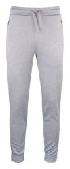 Clique Basic Active Pants – spodnie sportowe z 100% poliestru – grey melange. Szare spodnie sportowe męskie CLIQUE, z materiału. Za 168.81 zł.