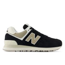 Buty New Balance WL574DK2 czarne. Czarne buty sportowe na co dzień damskie bez wzorów, z bawełny. Za 632.54 zł.