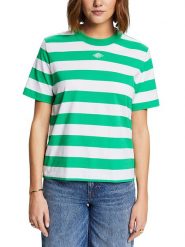 ESPRIT Koszulka w kolorze zielonym rozmiar: XS. Zielone bluzki damskie Esprit, xs, bez wzorów, bez kołnierzyka, bez ramiączek. Za 43.88 zł.