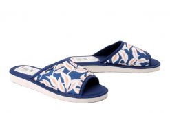 METEOR 018A Emilia granat, kapcie damskie. Niebieskie kapcie damskie Meteor. Za 47.99 zł.