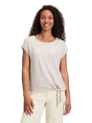 BETTY & CO Koszulka w kolorze beżowym rozmiar: XXL. Brązowe bluzki damskie Betty & Co., xxl, bez wzorów, bez kołnierzyka, bez ramiączek. Za 52.79 zł.
