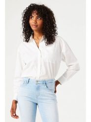 Garcia Koszula w kolorze białym rozmiar: S. Białe koszule damskie Garcia, s, bez wzorów, z bawełny, bez kołnierzyka, bez ramiączek. Za 104.99 zł.