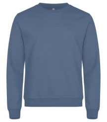 Clique Miami Roundneck – Klasyczny unisexowy sweter z bawełny i poliestru z. Niebieskie swetry męskie CLIQUE, xs, bez wzorów, z bawełny, bez kołnierzyka. Za 166.81 zł.