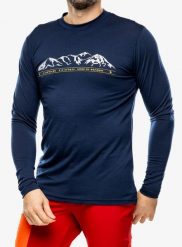 Bluza termoaktywna męska Sensor Merino Active PT Tee L/S. Niebieskie bluzy bez kaptura męskie Sensor, l, z materiału. Za 351.99 zł.