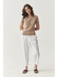 TATUUM Koszulka "Mikaja" w kolorze beżowym rozmiar: XXL. Brązowe bluzki damskie Tatuum, xxl, bez wzorów, z bawełny, bez kołnierzyka, bez ramiączek. Za 92.64 zł.