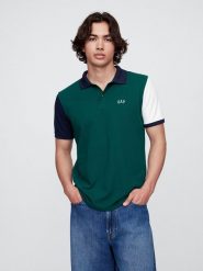 GAP Koszulka polo w kolorze zielonym rozmiar: XL. Zielone koszulki polo męskie GAP, xl, bez wzorów, bez ramiączek. Za 57.06 zł.