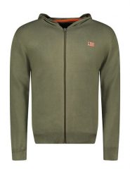 Geographical Norway Kardigan "Felinood" w kolorze khaki rozmiar: XL. Brązowe kardigany męskie Geographical Norway, xl, bez wzorów, bez kołnierzyka. Za 100.99 zł.