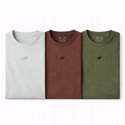 4F T-SHIRT MĘSKI KOSZULKA LIMITOWANA KOMPLET ZESTAW 3 SZTUKI 5XL M3947 SS26. T-shirty sportowe męskie 4f, m, z bawełny, bez ramiączek, na fitness i siłownię. Za 113.50 zł.