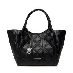 Torebka Emporio Armani. Czarne torebki klasyczne damskie Emporio Armani, bez wzorów, bez dodatków. Za 1,399.00 zł.