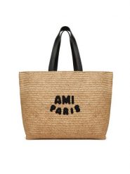 AMI Paris Torebka ULL033.AW0077 Beżowy. Brązowe torebki klasyczne damskie AMI PARIS, bez wzorów, z tworzywa sztucznego, bez dodatków. Za 3,179.00 zł.