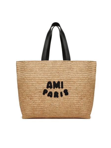 AMI Paris Torebka ULL033.AW0077 Beżowy. Brązowe torebki klasyczne damskie AMI PARIS, bez wzorów, z syntetyku, bez dodatków. Za 3,179.00 zł.