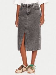 Roxy Spódnica jeansowa Cold Winds ERJDK03039 Szary Regular Fit. Szare spódniczki damskie Roxy, s, bez wzorów, z bawełny. Za 189.99 zł.