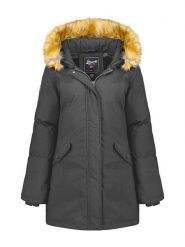 Geographical Norway Parka "Dinasty" w kolorze ciemnoszarym rozmiar: S. Szare parki damskie Geographical Norway, s, bez wzorów. Za 289.20 zł.
