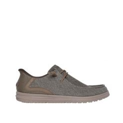 Buty sportowe Sneakersy męskie, Slip-Ins: Melson - Coronado. Zielone buty sportowe na co dzień męskie Skechers, bez zapięcia, trekkingowe. Za 289.99 zł.