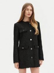 Guess Płaszcz przejściowy W5RL20 WGVS2 Czarny Regular Fit. Czarne płaszcze damskie Guess, m, z aplikacjami, z syntetyku. Za 379.99 zł.