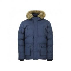 Kurtka puchowa wodoodporna Peak Mountain Canabel. Niebieskie kurtki męskie Peak Mountain, na zimę, m, bez wzorów, z futra, sportowe, bez kaptura. W wyprzedaży za 374.50 zł.