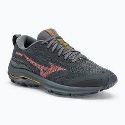 Buty do biegania damskie Mizuno Wave Rider GTX. Szare obuwie do biegania damskie Mizuno, mizuno wave. Za 399.99 zł.