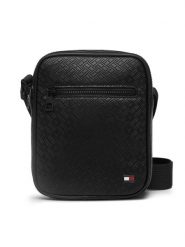 Tommy Hilfiger Saszetka Th Embossed Flag Mini Reporter AM0AM14193 Czarny. Czarne saszetki męskie Tommy Hilfiger, ze skóry. Za 369.99 zł.