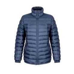 Damska Watowana Kurtka Ice Bird (wodoodporna I Wiatroodporna). Niebieskie kurtki damskie RESULT, xl, bez wzorów, z puchu, bez kaptura. Za 207.99 zł.
