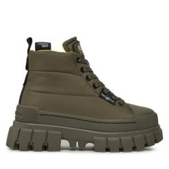 Trapery Palladium. Brązowe trapery damskie Palladium, bez obcasa. Za 799.99 zł.