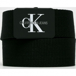 Calvin Klein Jeans - Pasek. Czarne paski męskie Calvin Klein Jeans, bez wzorów, z jeansu. W wyprzedaży za 139.90 zł.