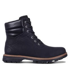 Trapery Luhta. Czarne buty zimowe męskie Luhta, bez zapięcia. Za 449.99 zł.