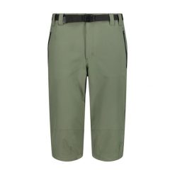 Szorty męskie turystyczne CMP 3. Zielone szorty męskie CMP, bez kołnierzyka. Za 244.50 zł.